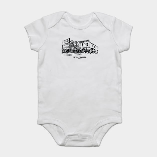 Noblesville - Indiana Baby Bodysuit by Lakeric
